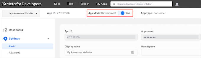 Publication de votre application de connexion sociale Facebook