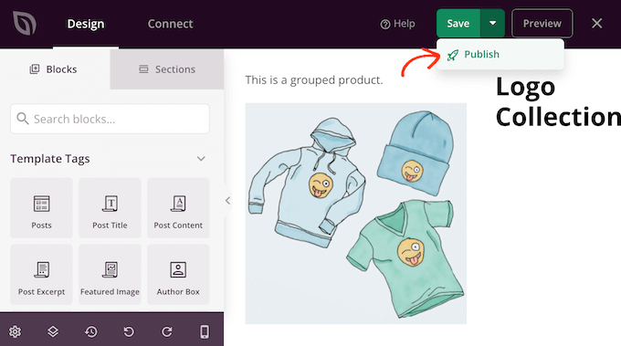 Publishing a WooCommerce single product template Publishing a WooCommerce single product template