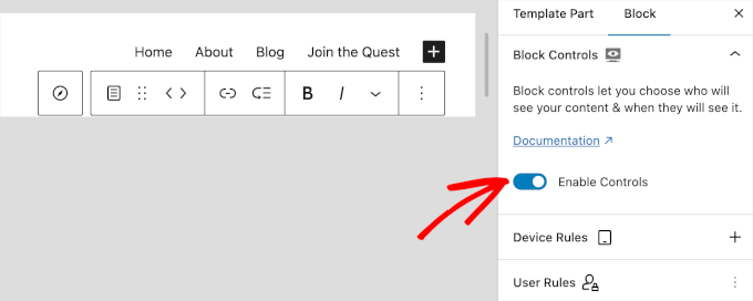 Enabling controls for assigning user roles for menu Enabling controls for assigning user roles for menu