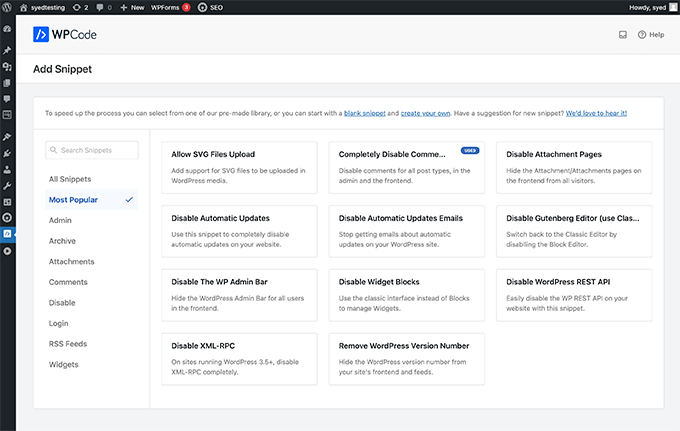 WPCode WordPress Code Snippets Library WPCode WordPress Code Snippets Library