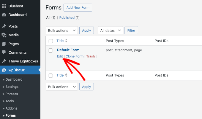 Editing default wpDiscuz form Editing default wpDiscuz form