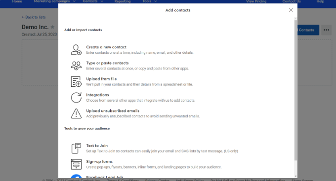 Add a new contact Add a new contact