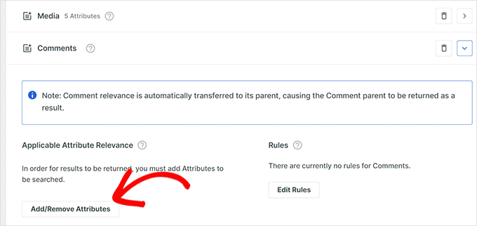 Aggiungi attributi Aggiungi attributi
