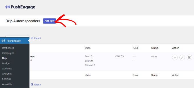 Add new drip responder Add new drip responder