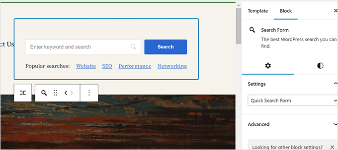 Modulo avanzato visualizzato Modulo avanzato visualizzato