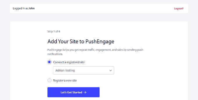 Connect your existing site Connect your existing site