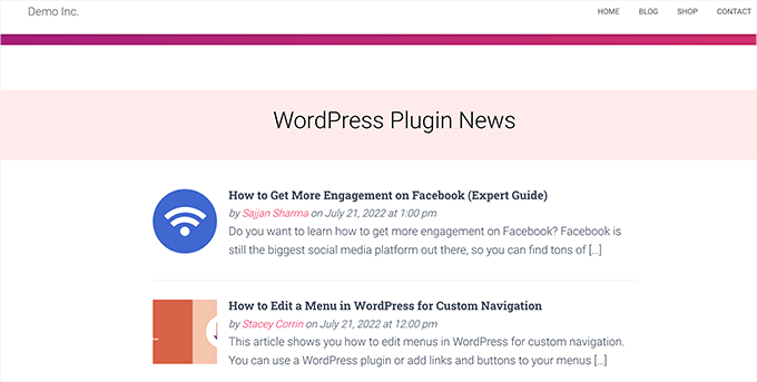 Content curation example Content curation example