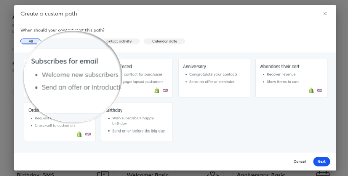 Create custom path Create custom path
