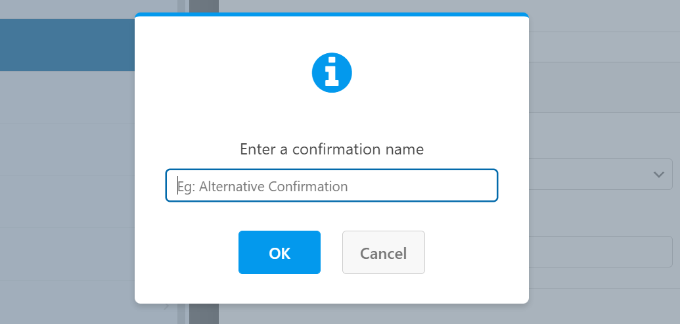 Enter a name for new notification Enter a name for new notification