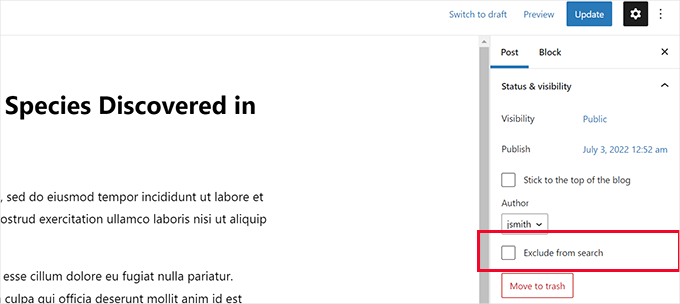 Escludi post dai risultati di ricerca Escludi post dai risultati di ricerca