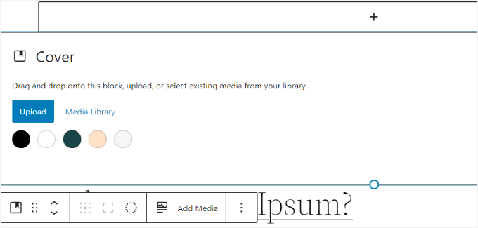Upload your image to cover block Upload your image to cover block