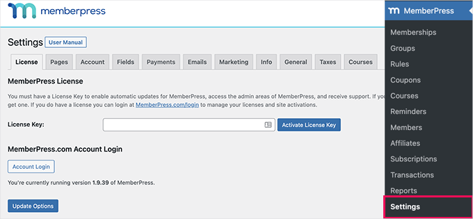 MemberPress license MemberPress license