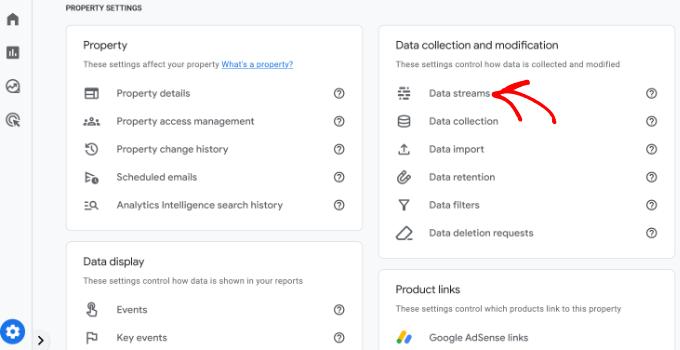 Open data streams Open data streams