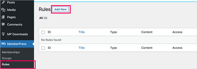 Add new rule Add new rule