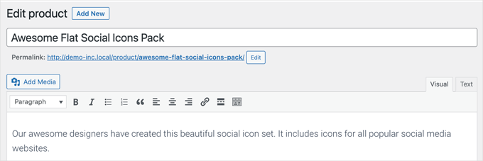 Product description Product description