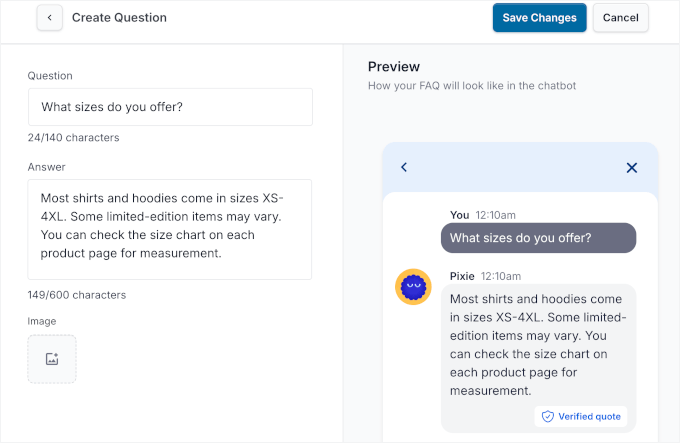 Dodawanie FAQ do czatu Telegram