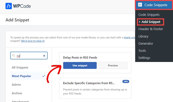 Agrega un fragmento usando WPCode Agrega un fragmento usando WPCode