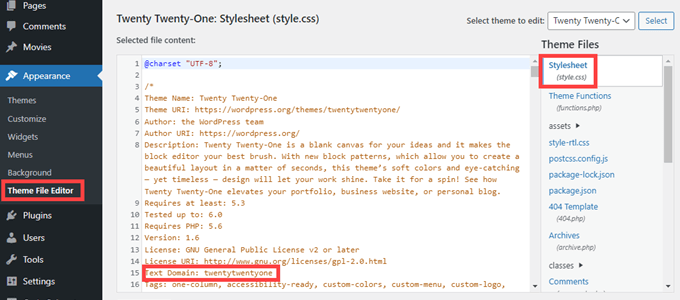 WPCode-Create-Custom-Snippet-CPT-textdomain Finding the textdomain for a theme