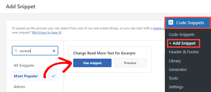 Search for a WPCode snippet by name Search for a WPCode snippet by name