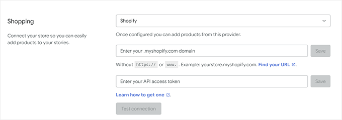 Shopify integration Shopify integration