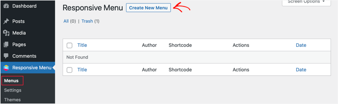 Create a New Responsive Menu
