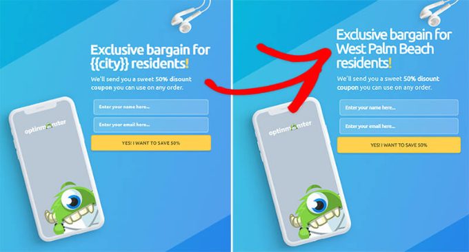 Smart tags by OptinMonster to personalize content Smart tags by OptinMonster to personalize content