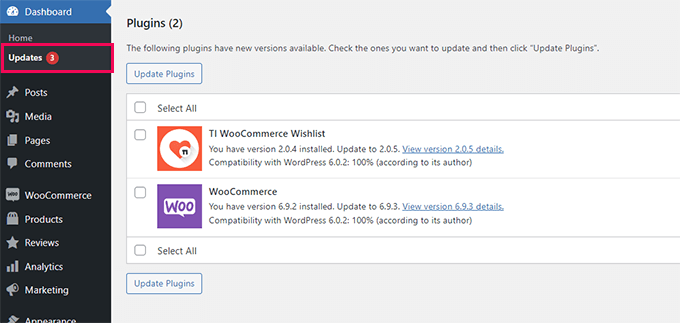 Update WooCommerce Update WooCommerce