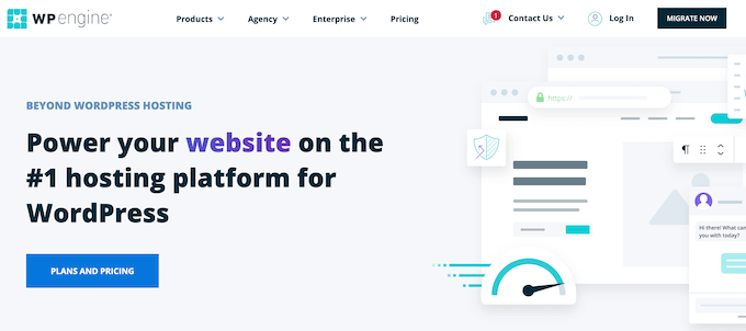 WP Engine-webbplatsen WP Engine-webbplatsen