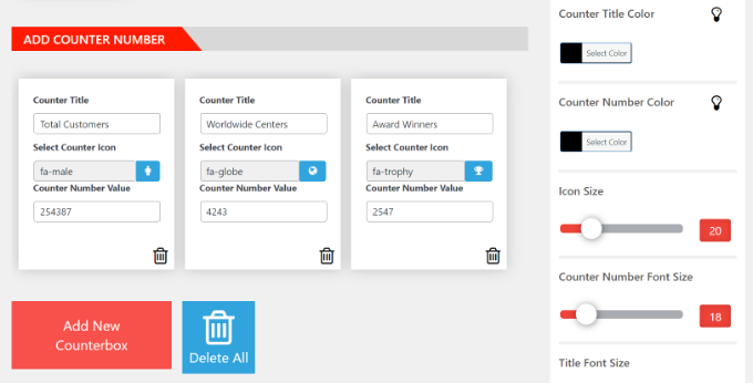 Add counter details Add counter details