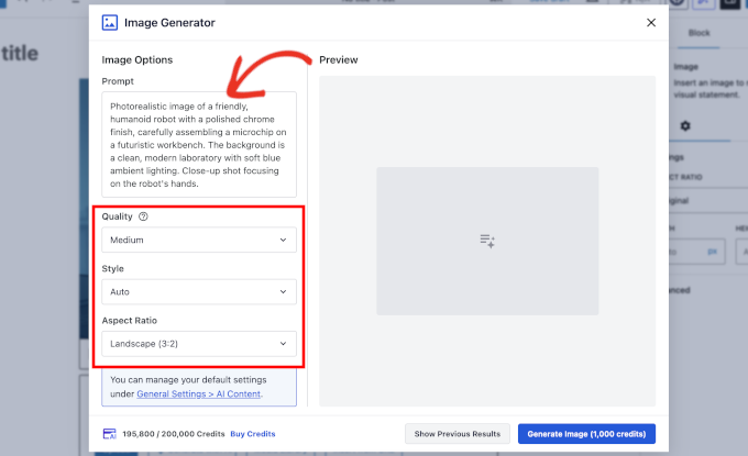 Configure AI image options - AIOSEO Configure AI image options - AIOSEO