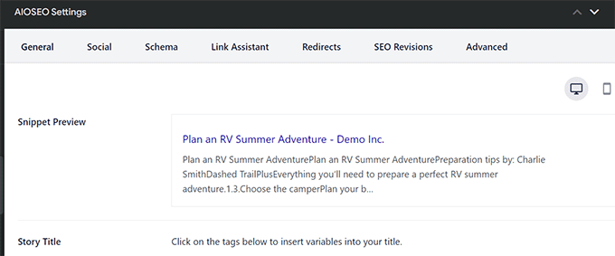 Add SEO meta data to your web story Add SEO meta data to your web story