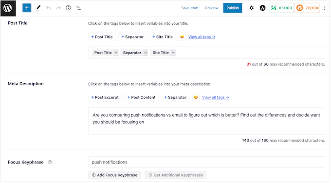 The AIOSEO advanced SEO WordPress plugin The AIOSEO advanced SEO WordPress plugin