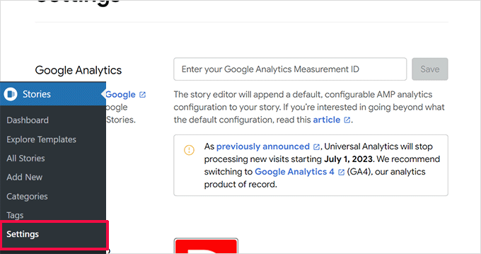 Add Google Analytics measurement ID Add Google Analytics measurement ID