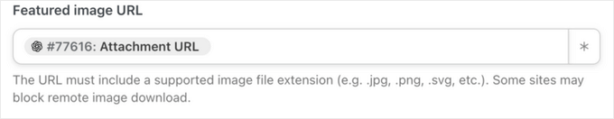 Use Uncanny Automator action token to set featured image as AI generated image Setting featured image token with Uncanny Automator for AI image