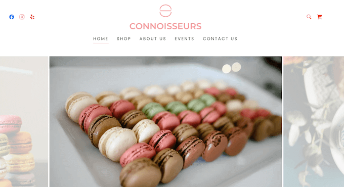 A GoDaddy website builder template A GoDaddy website builder template