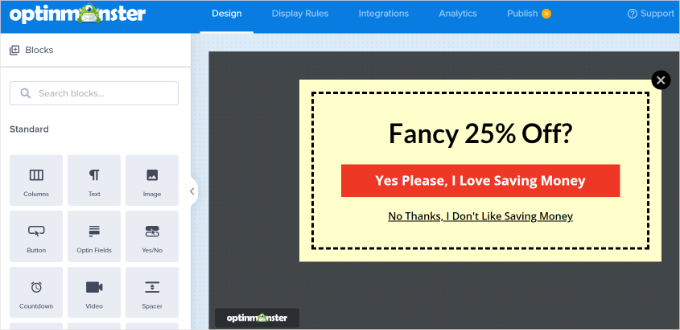 Editează șablonul campaniei tale