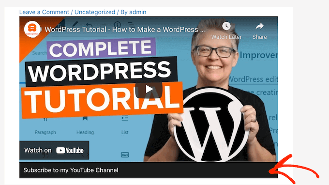 Adding a YouTube subscribe button to WordPress Adding a YouTube subscribe button to WordPress
