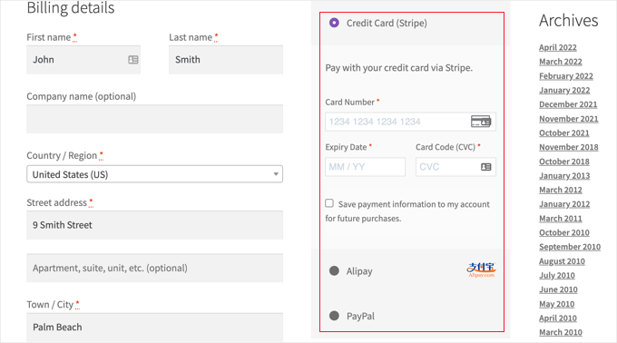 WooCommerce Checkout Preview WooCommerce Checkout Preview