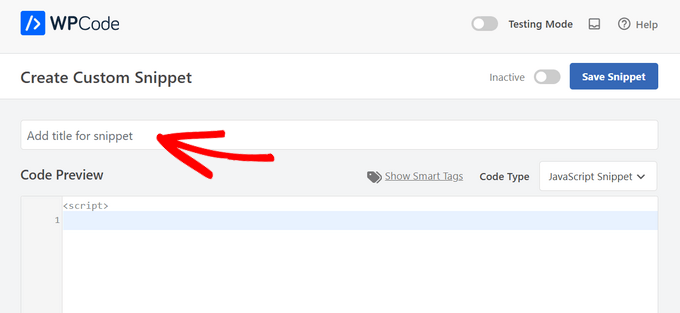 Add title for your snippet Add title for your snippet
