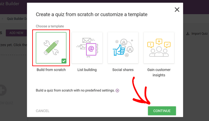 Välj en quizmall - Thrive Quiz Builder Välj en quizmall - Thrive Quiz Builder