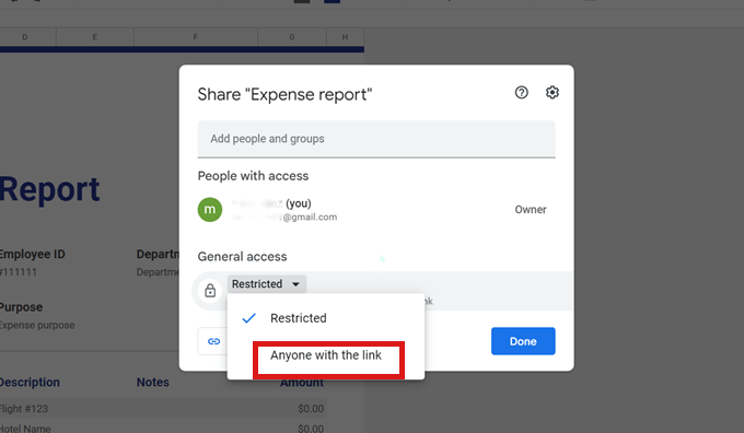 click-on-anyone-with-the-link Click on Anyone with the link option