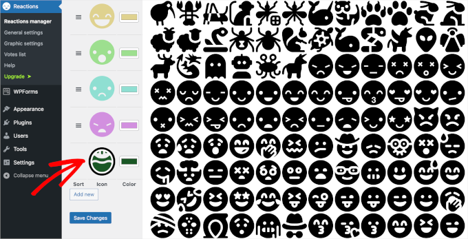 dareactions-reactionsmanager-newicon Adding new reaction button in Da Reactions