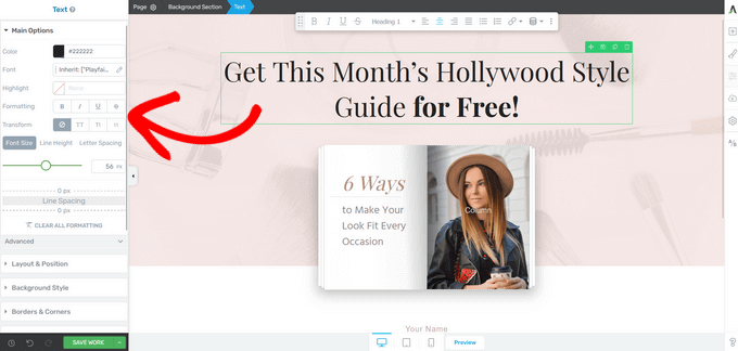 Edit the landing page template in Thrive Architect Edit the landing page template in Thrive Architect