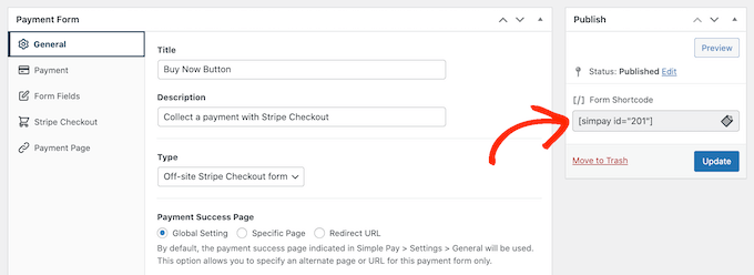 Hinzufügen einer Jetzt-kaufen-Schaltfläche mit Shortcode