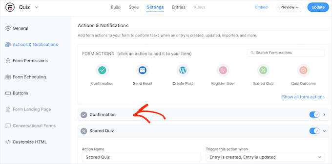 Hur man skapar ett quiz-bekräftelsemeddelande med Formidable Forms Hur man skapar ett quiz-bekräftelsemeddelande med Formidable Forms