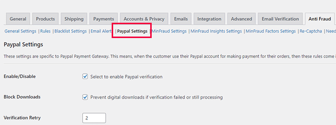 Ask users to veriify their PayPal email Ask users to veriify their PayPal email