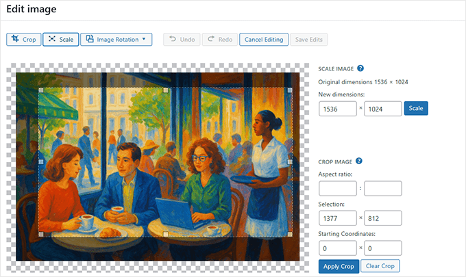 WordPressメディアライブラリで画像をスケーリングする WordPressメディアライブラリで画像をスケーリングする