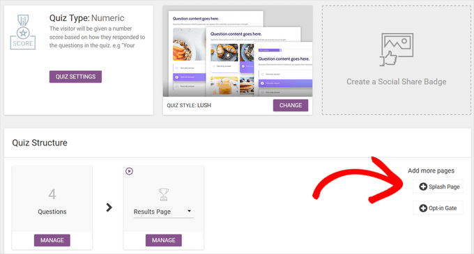 Lägg till startsida och opt-in-grind Lägg till startsida och opt-in-grind