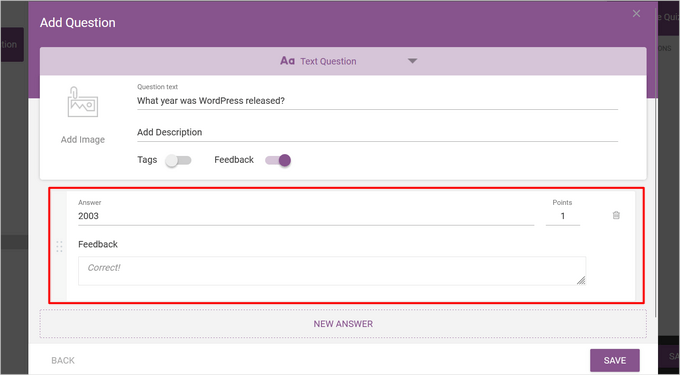 Skriv ditt svar i Thrive Quiz Builder Skriv ditt svar i Thrive Quiz Builder