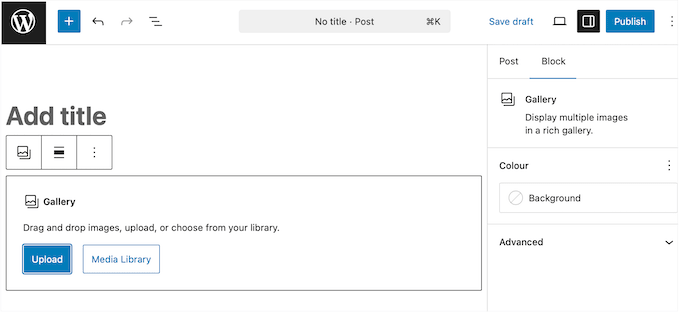 The WordPress block editor The WordPress block editor